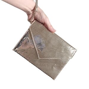 3 For 15$ Estee Lauder Gold Chain Clutch New